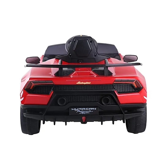Elektrinis raudonas automobilis Lamborghini Huracan