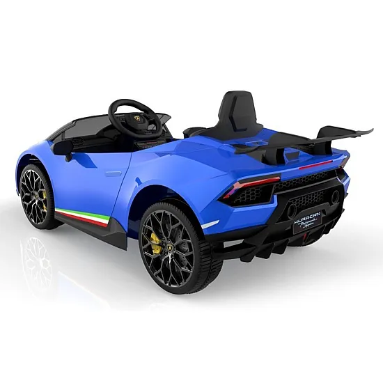 Elektrinis mėlynas automobilis Lamborghini Huracan