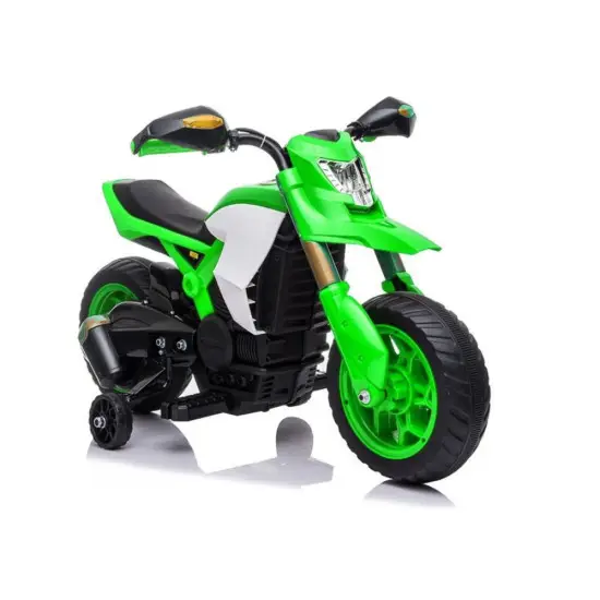 TR1909 žalias akumuliatorinis motociklas Elektrinės mašinėlės vaikams