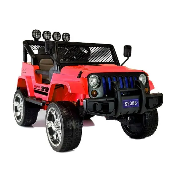 Raudonas elektrinis visureigis S2388 Automobiliai