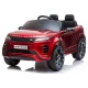 Raudonas akumuliatorinis automobilis Range Rover Evoque Automobiliai