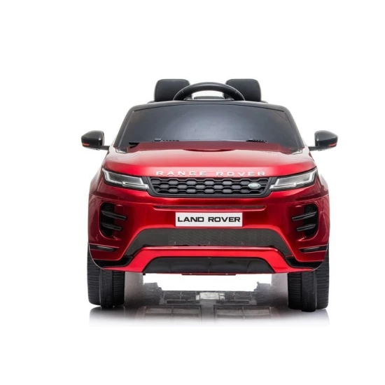 Raudonas akumuliatorinis automobilis Range Rover Evoque Automobiliai