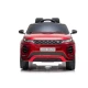 Raudonas akumuliatorinis automobilis Range Rover Evoque Automobiliai