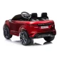 Raudonas akumuliatorinis automobilis Range Rover Evoque Automobiliai