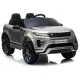 Sidabrinės spalvos akumuliatorinis automobilis Range Rover Evoque