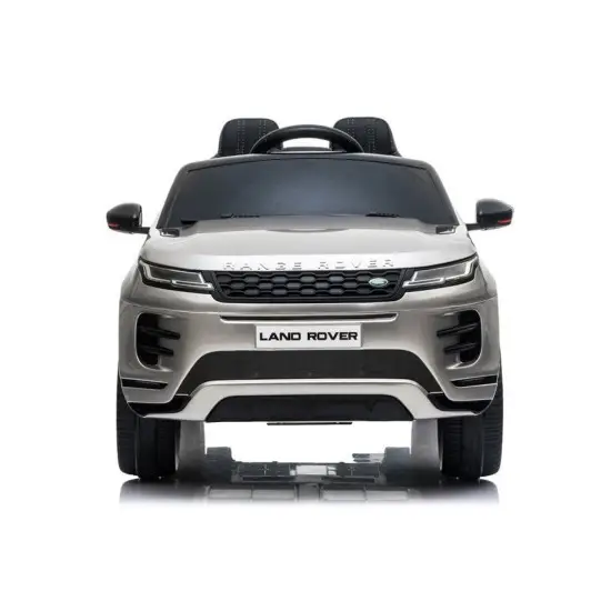 Sidabrinės spalvos akumuliatorinis automobilis Range Rover Evoque Elektrinės mašinėlės vaikams