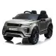 Sidabrinės spalvos akumuliatorinis automobilis Range Rover Evoque Elektrinės mašinėlės vaikams