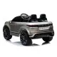 Sidabrinės spalvos akumuliatorinis automobilis Range Rover Evoque Elektrinės mašinėlės vaikams