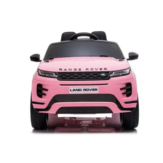Rožinis akumuliatorinis automobilis Range Rover Evoque Elektrinės mašinėlės vaikams