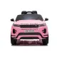 Rožinis akumuliatorinis automobilis Range Rover Evoque Elektrinės mašinėlės vaikams