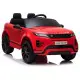 Raudonas akumuliatorinis automobilis Range Rover Evoque