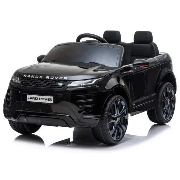 Juodas akumuliatorinis automobilis Range Rover Evoque Elektrinės mašinėlės vaikams