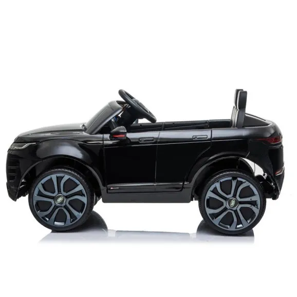 Juodas akumuliatorinis automobilis Range Rover Evoque Elektrinės mašinėlės vaikams