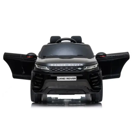 Juodas akumuliatorinis automobilis Range Rover Evoque Elektrinės mašinėlės vaikams