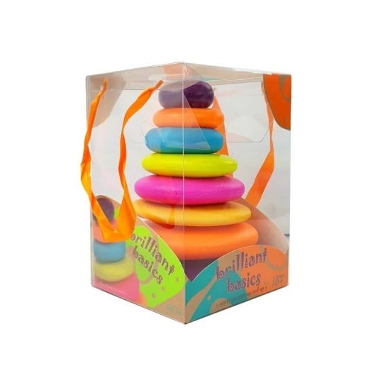 Spalvota žiedų piramidė kūdikiui