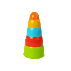 Piramidės formos bokštas kūdikiui, 5 vnt