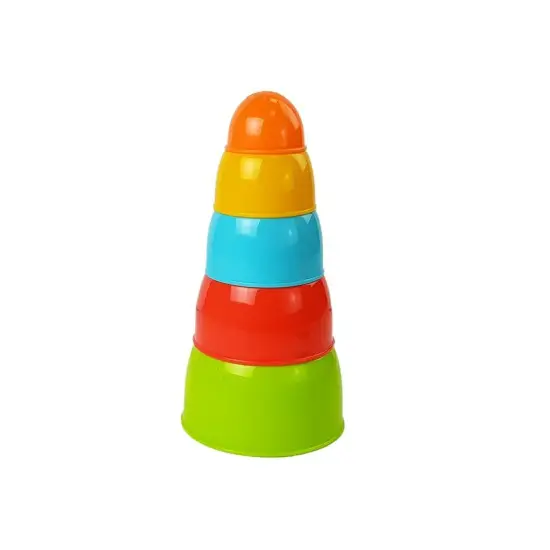 Piramidės formos bokštas kūdikiui, 5 vnt