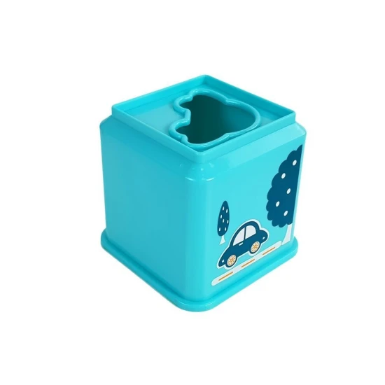 Piramidė su transporto priemonių paveikslėliais kūdikiams