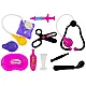 Doctor's kit in bag with accessories Stethoscope