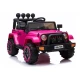 Rožinis elektrinis automobilis Jeep BRD-7588 Automobiliai