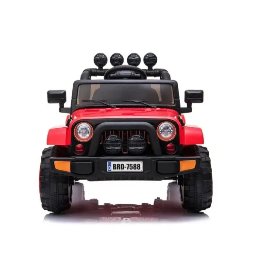 Raudonas akumuliatorinis automobilis BRD-7588 Elektrinės mašinėlės vaikams