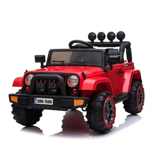 Raudonas akumuliatorinis automobilis BRD-7588 Elektrinės mašinėlės vaikams
