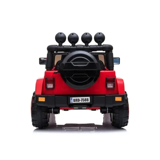 Raudonas akumuliatorinis automobilis BRD-7588 Elektrinės mašinėlės vaikams