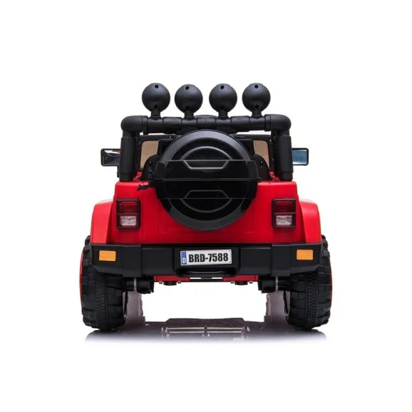 Raudonas akumuliatorinis automobilis BRD-7588 Elektrinės mašinėlės vaikams