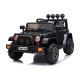 Juodas akumuliatorinis automobilis BRD-7588 Elektrinės mašinėlės vaikams