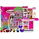 Pink kitchen with pots, food Household appliances, kitchens