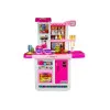 Pink kitchen with pots, food Household appliances, kitchens