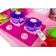 Pink kitchen with pots, food Household appliances, kitchens