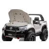 Baltas elektrinis vaikiškas automobilis Toyota Hilux