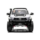 Baltas elektrinis vaikiškas automobilis Toyota Hilux