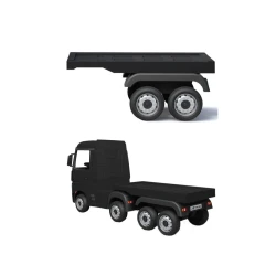 Black trailer for truck HL358