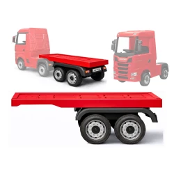 Red trailer for the HL358 tractor-trailer