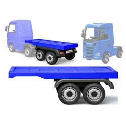 Blue trailer for the HL358 tractor-trailer