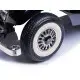Juodas elektrinis automobilis Mercedes 540K Elektrinės mašinėlės vaikams