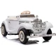 Baltas akumuliatorinis retro automobilis Mercedes 540K