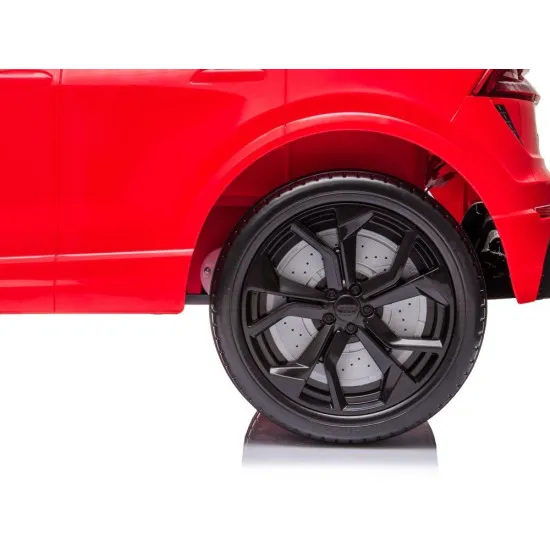 Raudonas akumuliatorinis automobilis Audi RS Q8 Elektrinės mašinėlės vaikams