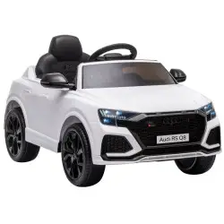Baltas Audi RS Q8 akumuliatorinis automobilis