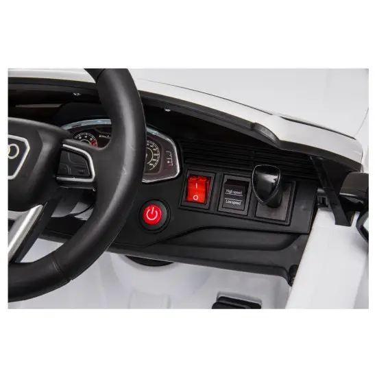 Baltas Audi RS Q8 akumuliatorinis automobilis Elektrinės mašinėlės vaikams