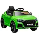 Žalias Audi RS Q8 akumuliatorinis automobilis Elektrinės mašinėlės vaikams