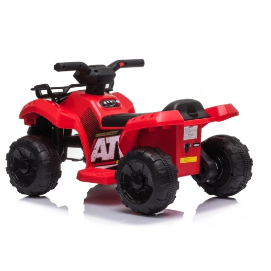 JS320 akumuliatorinis raudonas keturratis