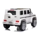 Akumuliatorinis baltas automobilis Mercedes G500