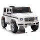 Akumuliatorinis baltas automobilis Mercedes G500