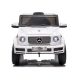 Akumuliatorinis baltas automobilis Mercedes G500