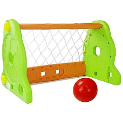 Futbolo vartai vaikams, žali ir oranžiniai