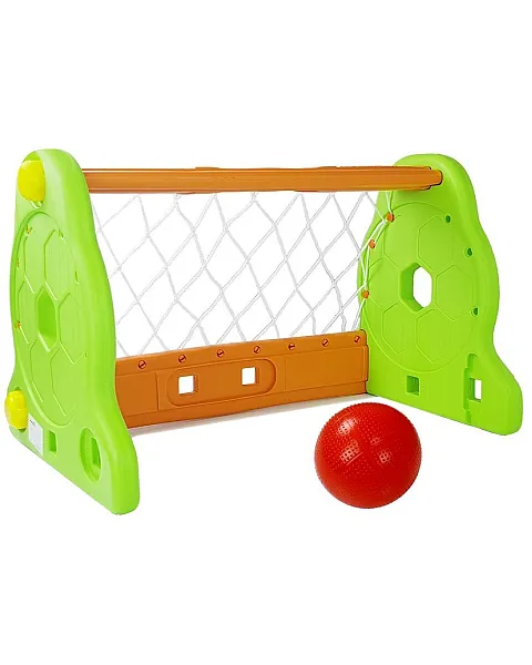 Futbolo vartai vaikams, žali ir oranžiniai