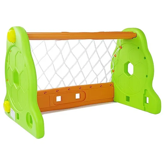 Futbolo vartai vaikams, žali ir oranžiniai